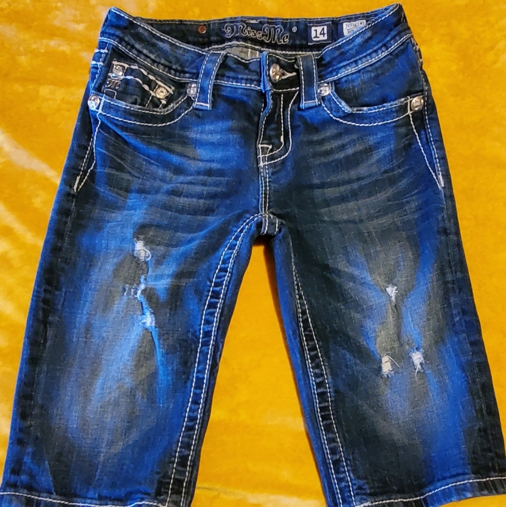 Miss Me brand denim shorts for girls